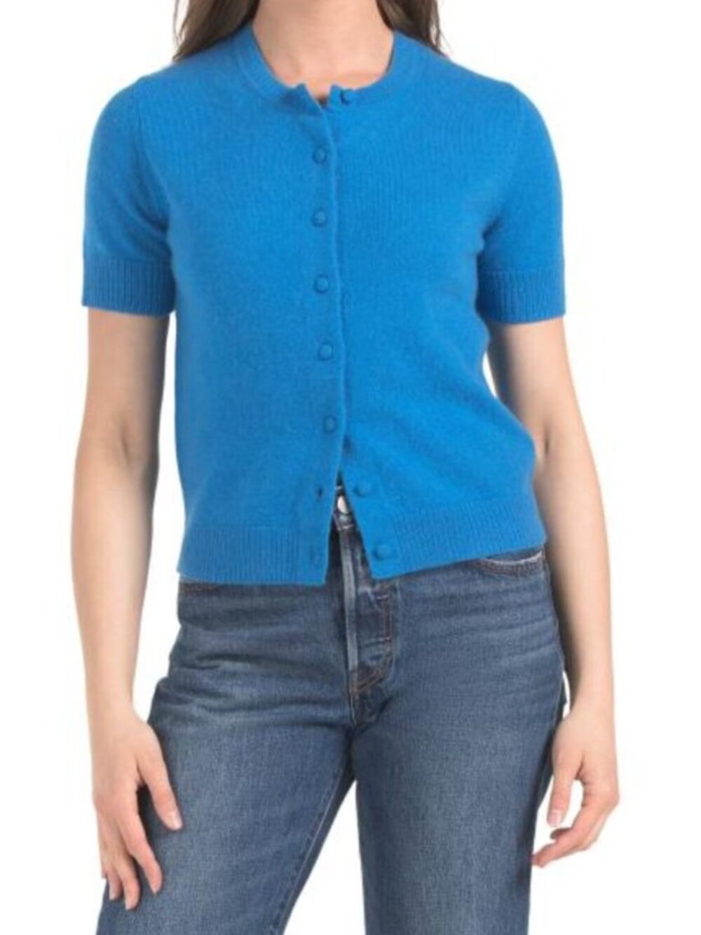 WILT Cashmere Cardigan With Covered Buttons